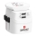 Adaptateur de voyage PRO Light USB 2 A - Monde, UK+USA+AUS/CN, 2 ports USB-A 12 W