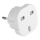 Adaptateur de voyage UK/EU 230V blanc