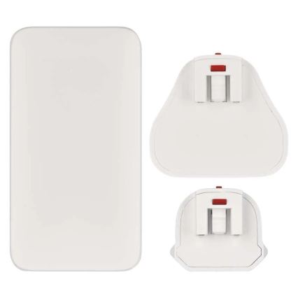 Adaptateur de voyage USB GaN à embouts interchangeables 100-250V