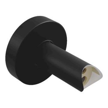 Adaptateur pour raccordement mural encastré des sèche-serviettes électriques 6,4x6,4 cm noir