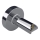 Adattatore per collegamento a scomparsa per scaldasalviette elettrici da parete 6,4x6,4 cm, finitura argento
