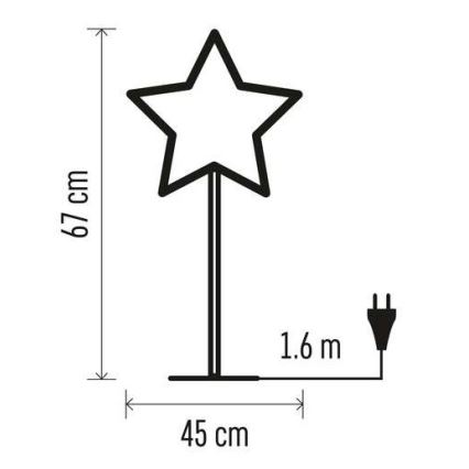 Addobbo natalizio 1xE14/25W/230V d. 45 cm dorato