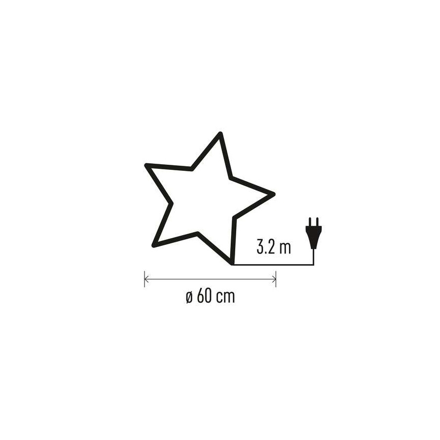 Addobbo natalizio 1xE14/25W/230V d. 60 cm d'oro