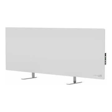 AENO - Panneau électrique connecté à infrarouge avec écran LED 700W minuteur/thermostat IP44 Wi-fi blanc