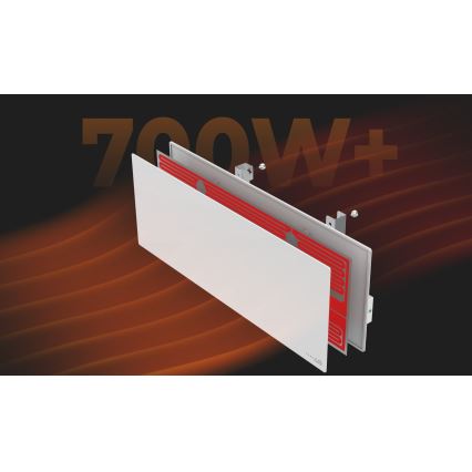 AENO - Pannello elettrico intelligente a infrarossi 700W timer/termostato IP44 Wi-fi bianco