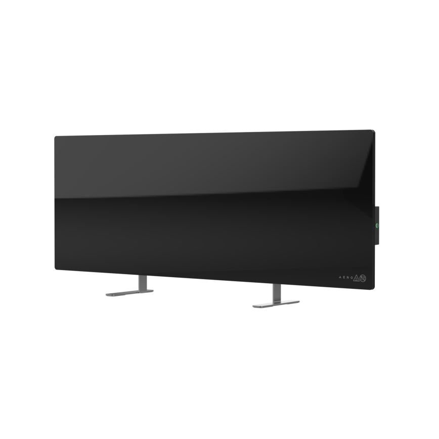 AENO - Pannello elettrico intelligente a infrarossi 700W timer/termostato IP44 Wi-fi nero