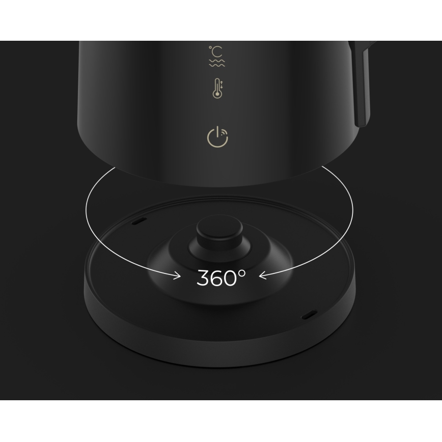 AENO - Intelligenter Wasserkocher mit LED-Display 1,7 l 2200W/230V schwarz