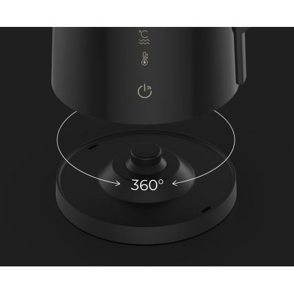 AENO - Smart-Wasserkocher mit LED-Anzeige 1,7 l 2200W/230V schwarz