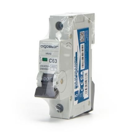 Aigostar - 1-poliger Leitungsschutzschalter 1P-63A-C 230-400V
