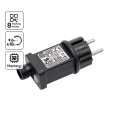 Aigostar - Adattatore di alimentazione esterno 9W/31V/8 funzioni IP44 nero