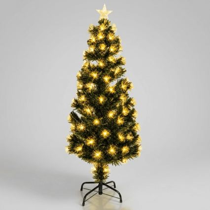 Aigostar - Albero di Natale LED da esterno 165 LED/8 funzioni 1,5 m IP44 bianco caldo