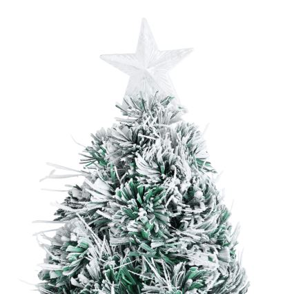 Aigostar - Albero di Natale LED per esterni 205 LED/8 funzioni 1,8 m IP44 bianco caldo