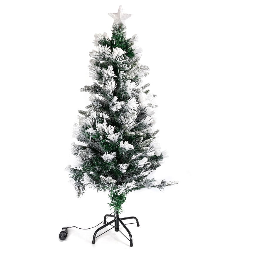 Aigostar - Albero di Natale LED da esterno 125 LED/8 funzioni, 1,2 m, IP44, bianco caldo