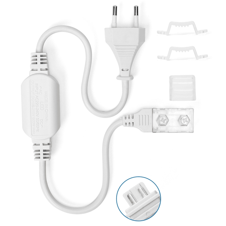 Aigostar - Alimentation 600 W/230 V pour rubans LED 10 mm, blanche