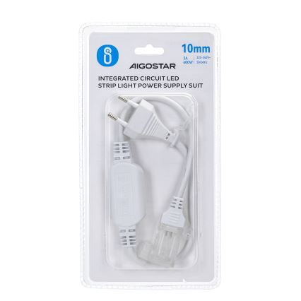 Aigostar - Alimentation pour rubans LED 10 mm 600W/230V blanc