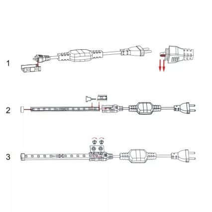 Aigostar - Alimentatore per strisce LED da 8 mm, 600W/230V, bianco