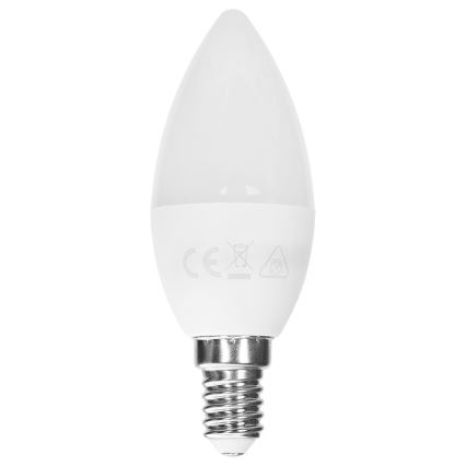Aigostar - Ampoule LED RGBW dimmable C37 E14/6W/230V 3000K + télécommande