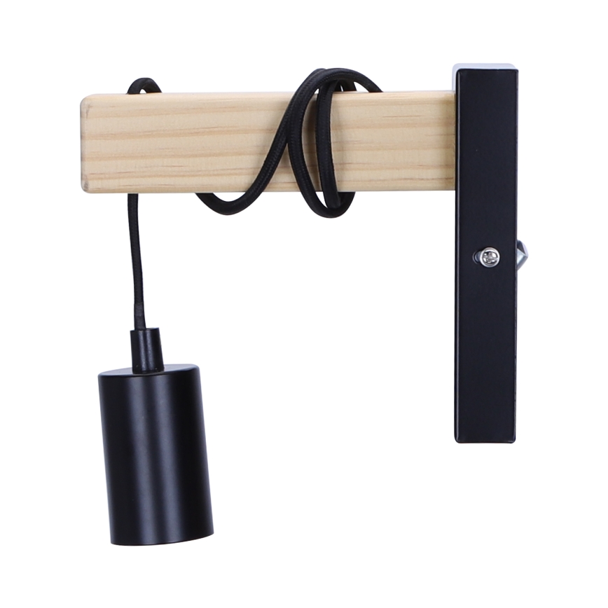Aigostar - Applique 1xE27/60W/230V marrone/nero
