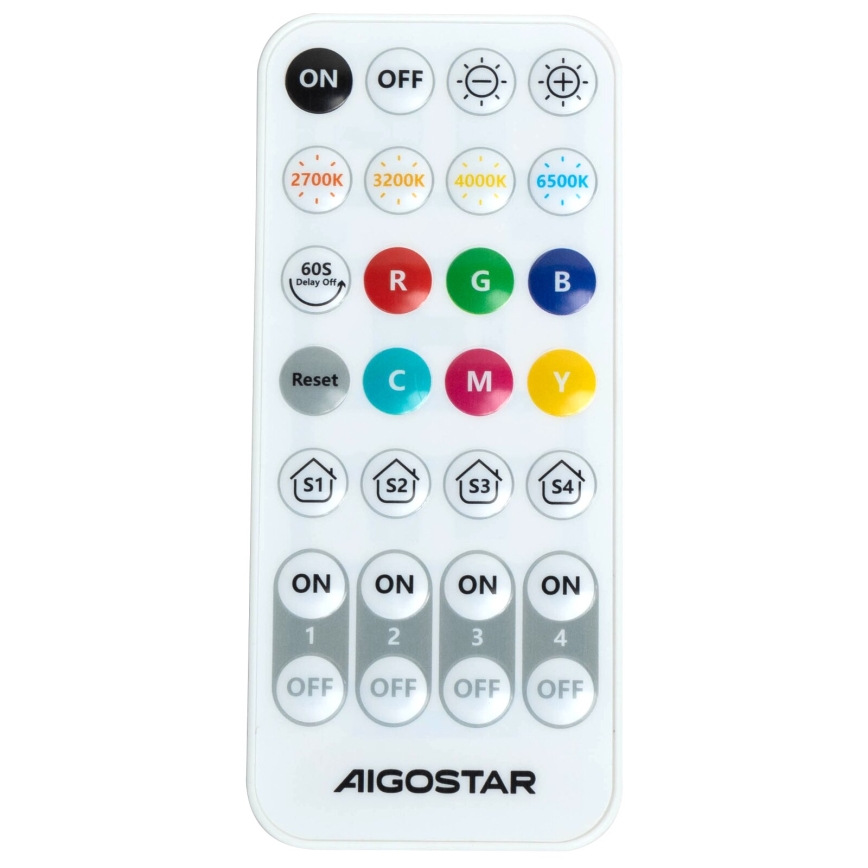 Aigostar - Applique a LED dimmerabile MESH Smart LED/12W/230V 2700-6500K nero