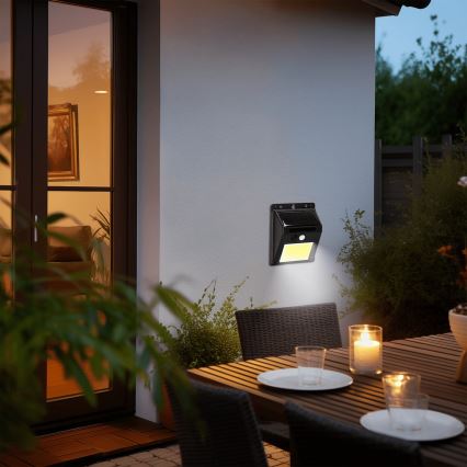 Aigostar - Applique a LED solare con sensore LED/13W/5,5V 6500K IP65