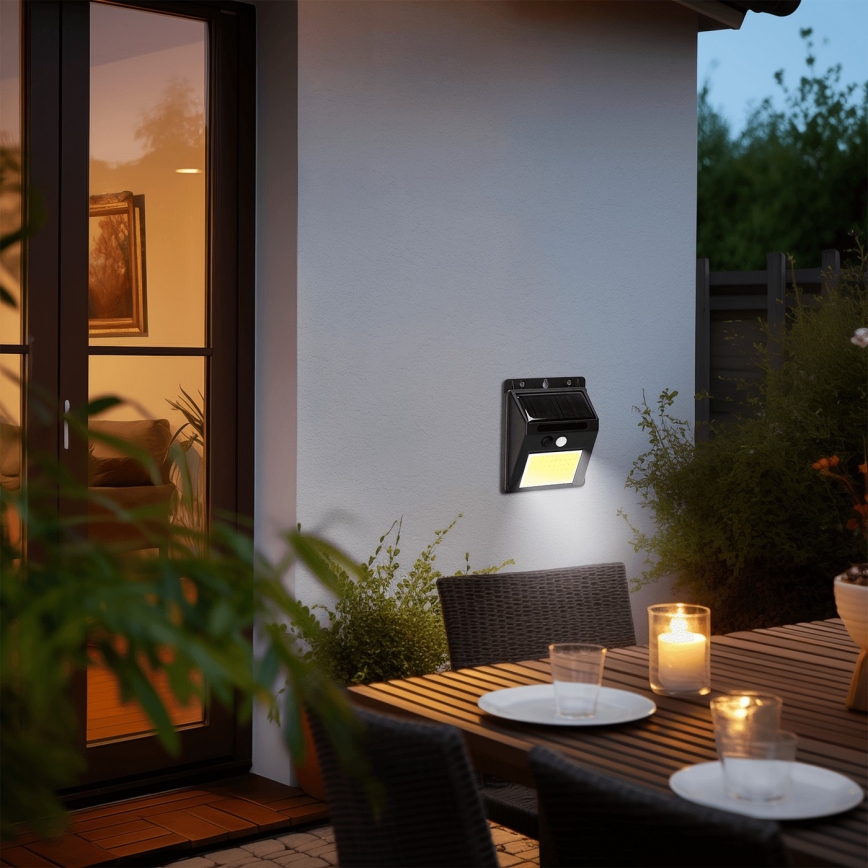 Aigostar - Applique a LED solare con sensore LED/13W/5,5V 6500K IP65
