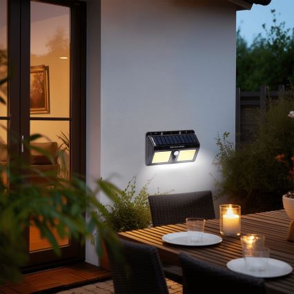 Aigostar - Applique a LED solare con sensore LED/20W/5,5V 6500K IP65