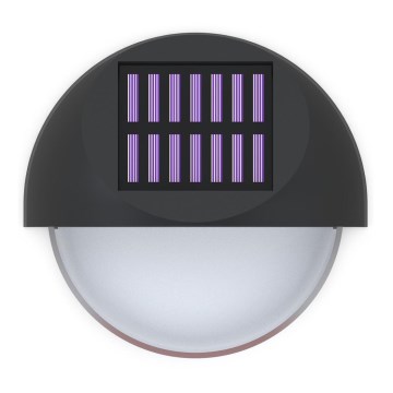 Aigostar - Applique a LED solare LED/1W/1,2V nero 2700K IP44