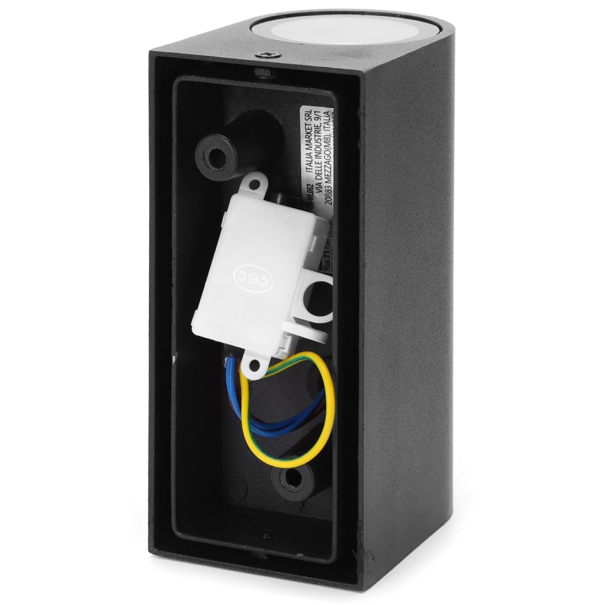 Aigostar - Applique da esterno 2xGU10/35W/230V nero IP54