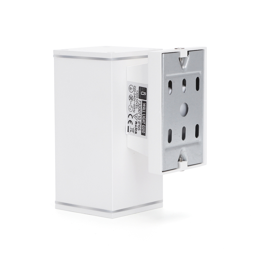 Aigostar - Applique murale extérieure 1xGU10/230V blanc IP65 carré