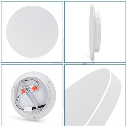 Aigostar - Applique murale LED/12W/230V 3000K 25 cm blanc