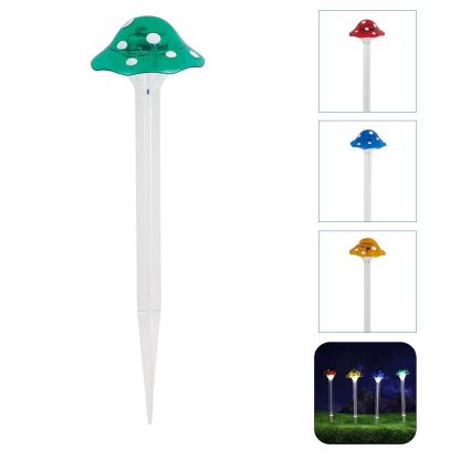 Aigostar - Lampe solaire LED LED/0,006W/1,2V 100 mAh 2700K IP44 verte