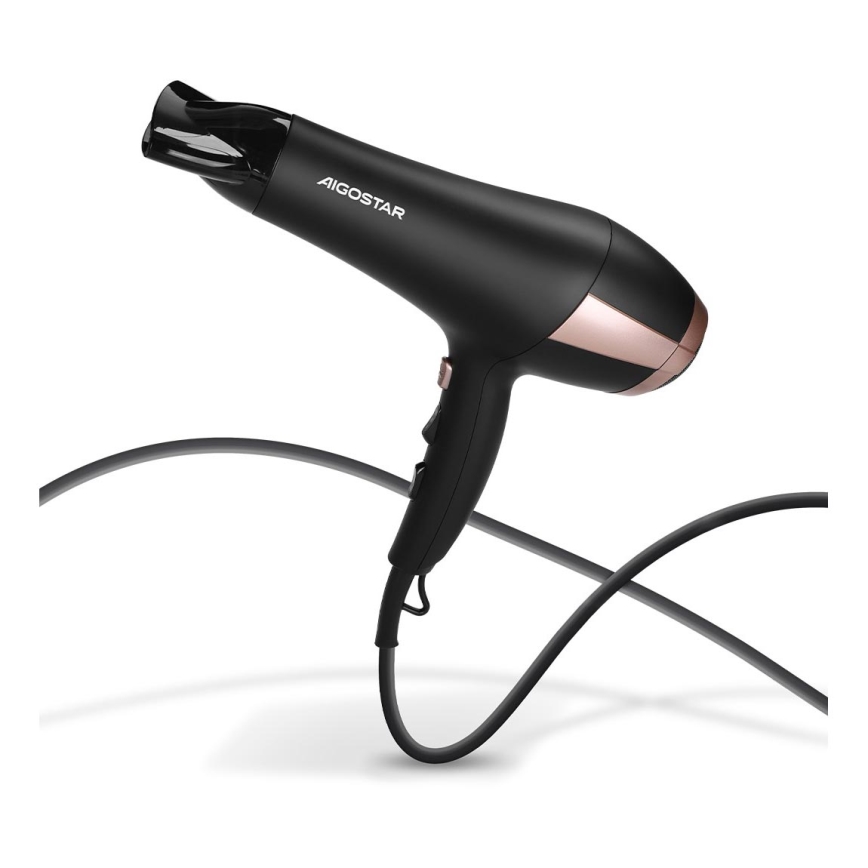 Aigostar - Asciugacapelli 2400W/230V nero