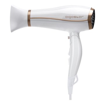 Aigostar - Asciugacapelli con ionizzatore 2200W/230V bianco