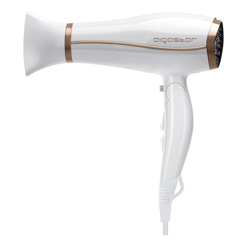 Aigostar - Asciugacapelli con ionizzatore 2200W/230V bianco