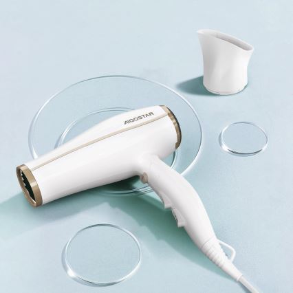 Aigostar - Asciugacapelli con ionizzatore 2200W/230V bianco