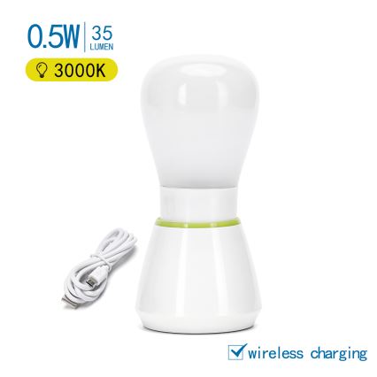 Aigostar - Aufladbares LED-Nachtlicht LED/0,5W/5V 3000K 650mAh