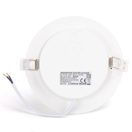 Aigostar - Dimmbare LED-RGBW-Einbauleuchte für Badezimmer MESH Smart LED/9W/230V 2700-6500K IP44