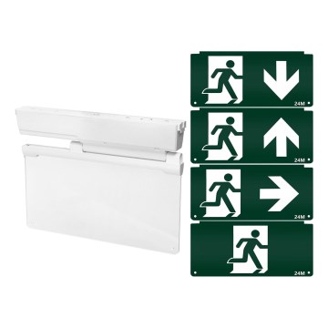 Aigostar - Bloc de secours EMERGENCY EXIT LED/3,6W/230V 6500K 500mAh