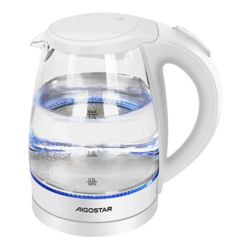 Aigostar - Bollitore 1,7l 2200W/230V bianco