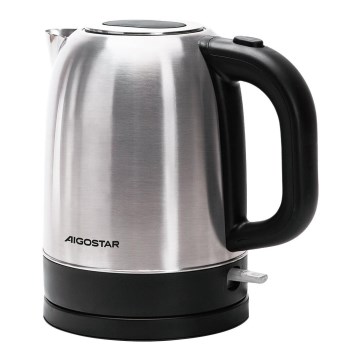 Aigostar - Bollitore 1,7l 2200W/230V cromo opaco