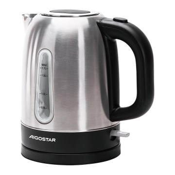Aigostar - Bollitore 1,7l 2200W/230V cromo opaco