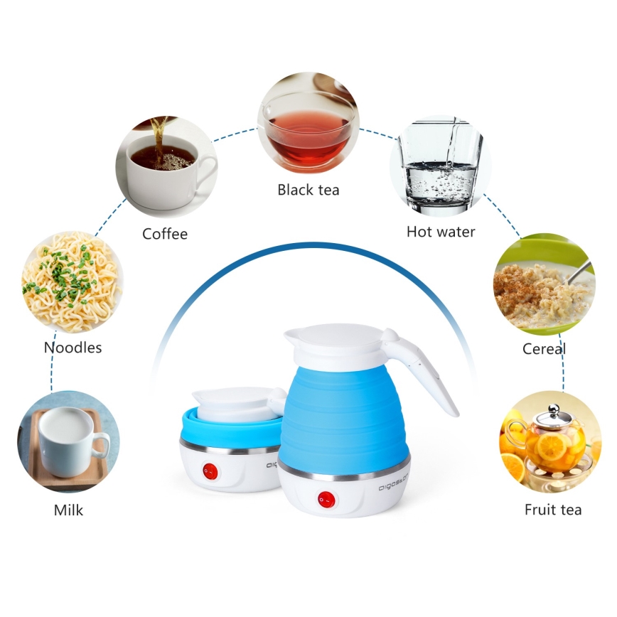 Aigostar - Bollitore da viaggio 600ml 1000W/230V