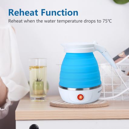 Aigostar - Bouilloire de voyage 600ml 1000W/230V