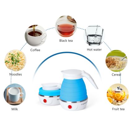 Aigostar - Bouilloire de voyage 600ml 1000W/230V