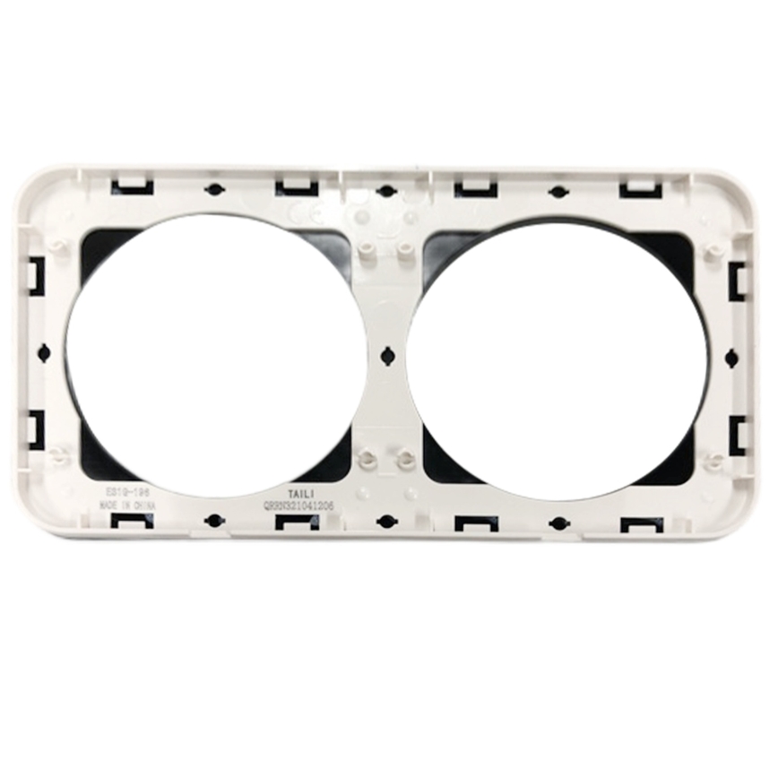 Aigostar - Cadre double en verre noir