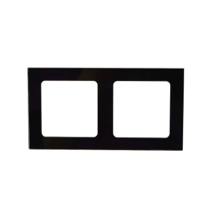 Aigostar - Cadre double en verre noir