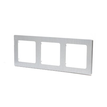 Aigostar - Cadre triple en aluminium argenté