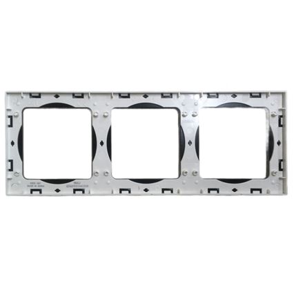 Aigostar - Cadre triple en verre noir