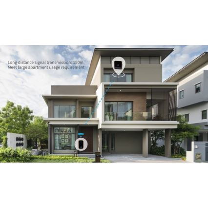 Aigostar - Campanello con presa wireless 230V nero