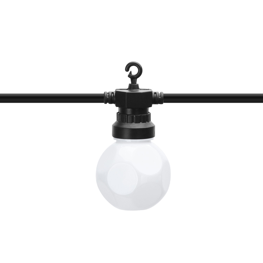 Aigostar - Catena decorativa da esterno LED 10xLED/8m IP44 bianco caldo